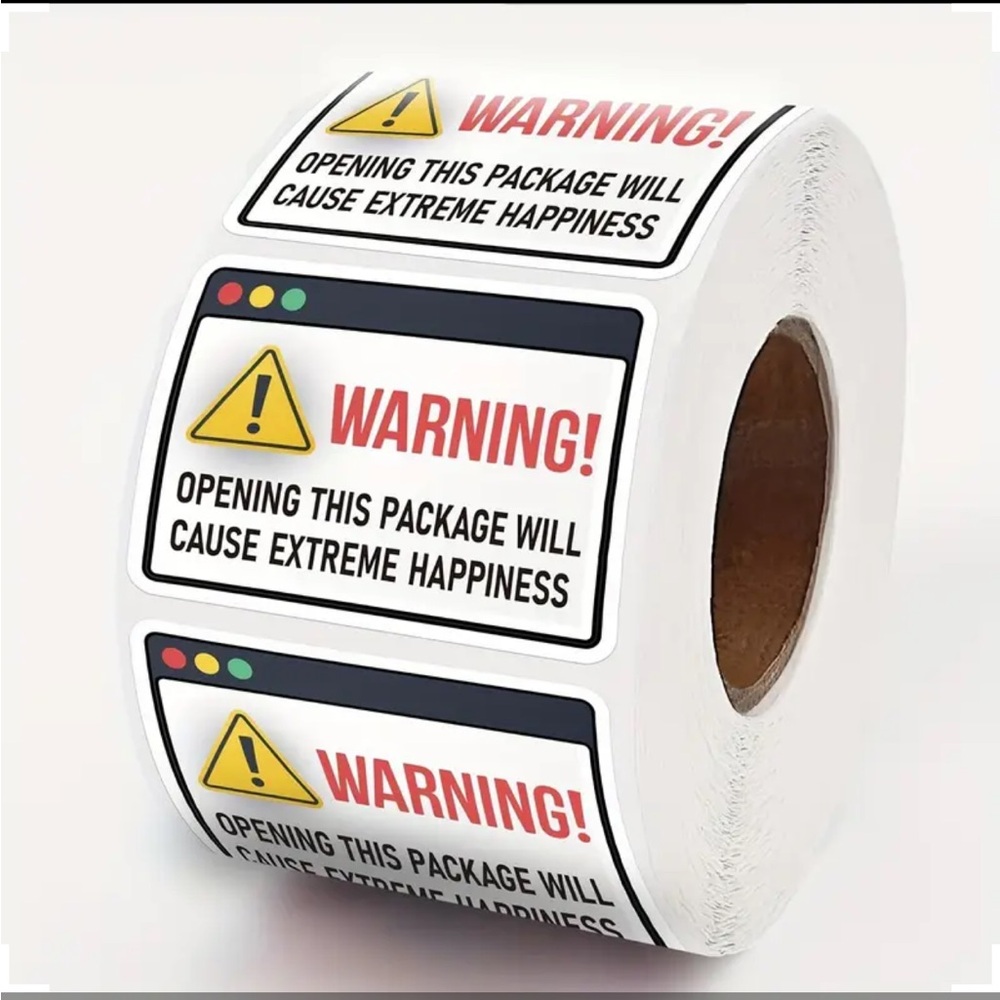 500 pcs packaging/shipping sticker
